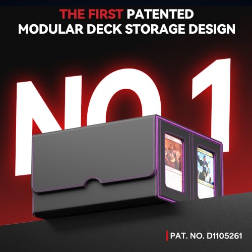5-in-1 Modular Card Deck Box for 400+ Double-Sleeved Cards