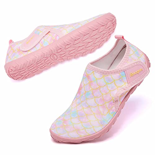 Racqua Mermaid Big Kid/Hdk1602 Water Shoes – Barefoot Quick-Dry Lightweight Aqua Shoes (2 Big Kid)