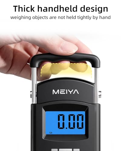 Digital Fish Scale 110lb/50kg with Backlit LCD & Portable Handle for Anglers