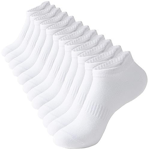 Women’s Low Cut Athletic Ankle Socks with Tab - 6 Pairs