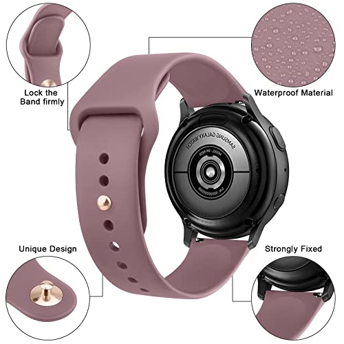 Amazfit Active 2 / Active Watch Bands - Soft Silicone - Smoke Violet + Milk Tea + Starlight