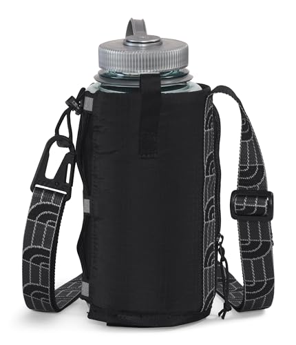The North Face Borealis Water Bottle Holder - Black/Black, One Size, Recycled Fabric