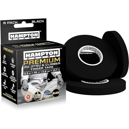 Pro Finger Tape for BJJ & Climbing - 8 Pack, Strong Adhesive