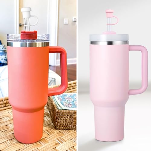 Cute Straw Covers for Stanley Cups - 6-Pack Silicone Toppers