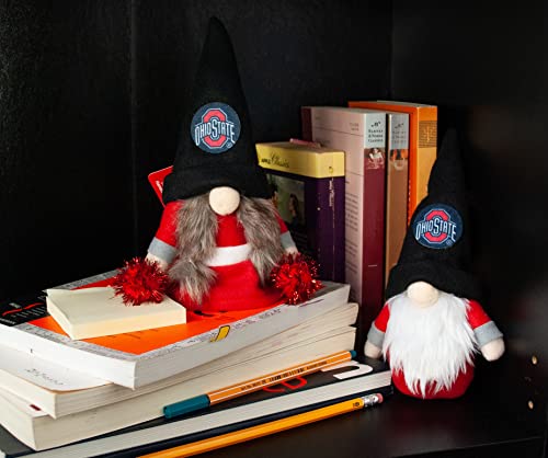 Ohio State Buckeyes Gnome Ornaments - Set of 2 Holiday Decorations