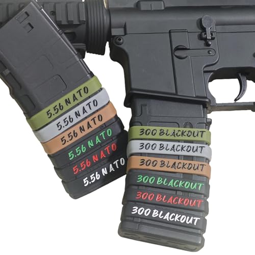 5.56 NATO Magazine Marking Bands - 12 Pack - Black & Green