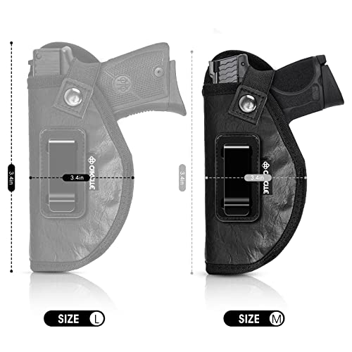Concealed Carry ECO Leather Gun Holster - Medium, Right Hand