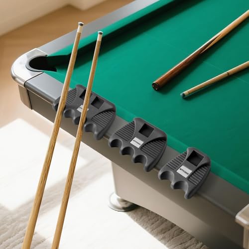 EPOGG Heavy Duty Pool Cue Holder with Chalk Dispenser, Non-Slip Tabletop Billiard Cue Rack