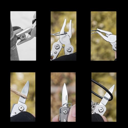 15-in-1 Mini Multitool Pliers - Lightweight Pocket Tool