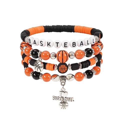 Basketball Game Day Beaded Bracelet - G Variation