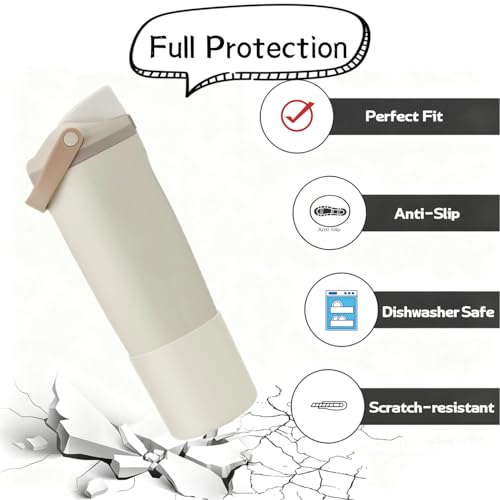 Silicone Protective Boot for 30oz & 40oz Water Bottles - Lightly Toasted