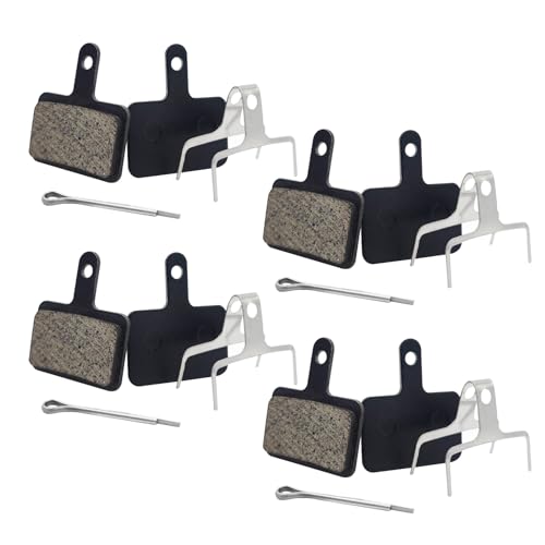 Bicycle Disc Brake Pads - 4 Pairs Resin Replacement Pads