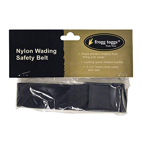 Adjustable Wading Belt with Quick-Release Buckle - Black