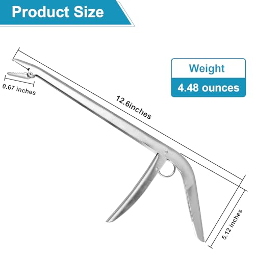 Stainless Steel Fish Hook Remover Tool - Ergonomic Saltwater Dehooker