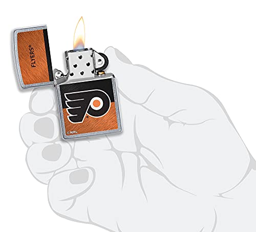 Philadelphia Flyers Zippo Pocket Lighter - Street Chrome