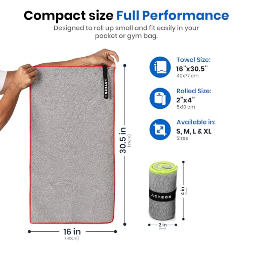 Microfiber Gym Towels - Quick Dry Odor-Free 5 Pack - 16x30.5 Inch