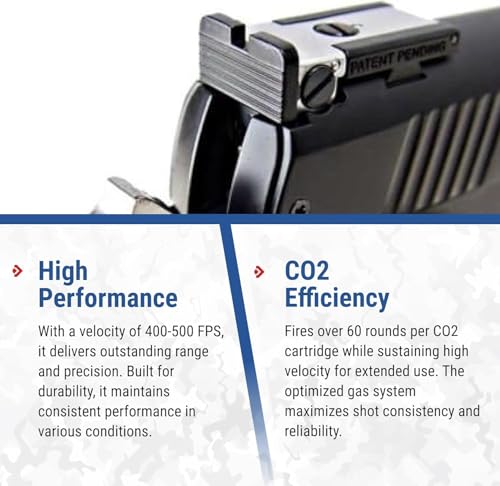 CO2 Airsoft Pistol - Full Metal 500 FPS M1911 Handgun