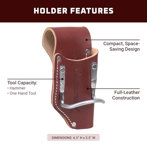 Occidental Leather 2-in-1 Tool & Hammer Holder - 2X The Tool Capacity - Made in USA
