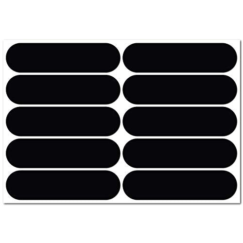 10 Black Reflective Stickers for Motorcycle & Bike Safety - Set of 1
