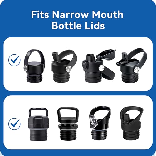 Silicone Replacement Seals for HydroFlask Narrow Mouth Lids - 3-Pack