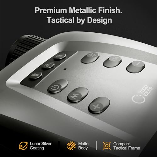 4K Night Vision Binoculars - Night Thunder X3 - Lunar Silver