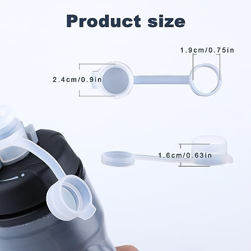 4-Pack Bike Bottle Mud Caps - BPA-Free Silica Gel Caps