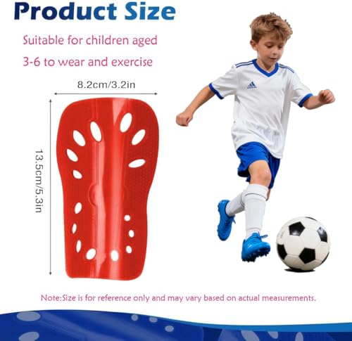 Soccer Shin Guards - Breathable Protective Gear for Youth | Red and Black / Small