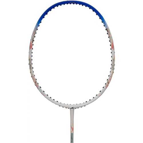 HUNDRED POWERTEK 1000 JR Badminton Racket with Full Cover (90g, White/Blue)