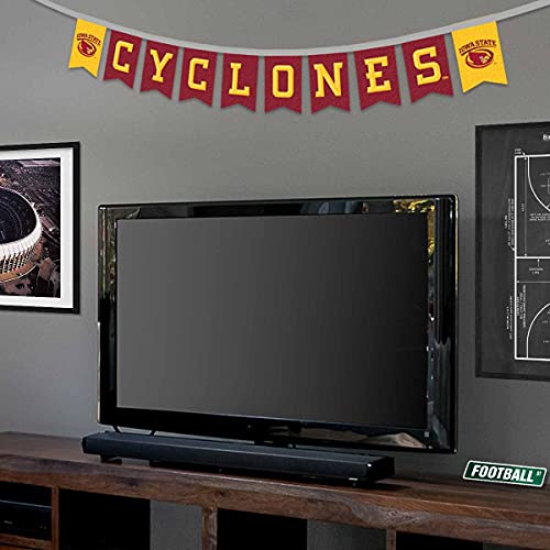 Iowa State Cyclones Banner String Pennant Flags - College Team Decor