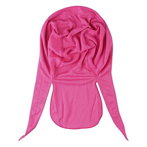 TOPLOR Skull Caps for Men - Cooling Bandana Cap Cycling Helmet Liner, Small-Large, Rose Red/Pink/Purple