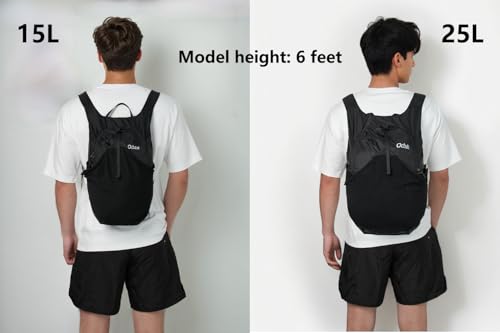 Ocbabe Gray 25L Ultra Lightweight Foldable Water-Resistant Hiking Daypack