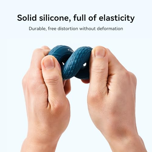 Grip Strength Trainer - Silicone Hand Exerciser with 5 Resistance Levels - Black