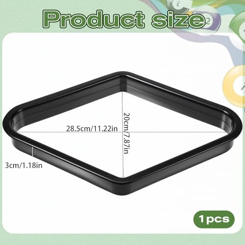 Zelphvt 9-Ball Pool Table Rack - Diamond-Shaped Plastic Ball Holder for 2-1/4" Balls