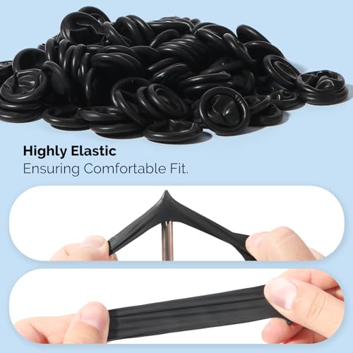 Disposable Latex Finger Cots - Medium, 200 Pcs, Black