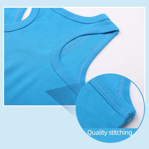 Cotton Sleeveless Tank Top for Kids - 2-3T Blue