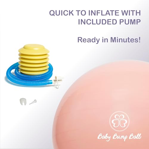 Baby Bump Birthing Ball for Pregnancy & Labor - Anti-Burst, Non-Slip Exercise Ball