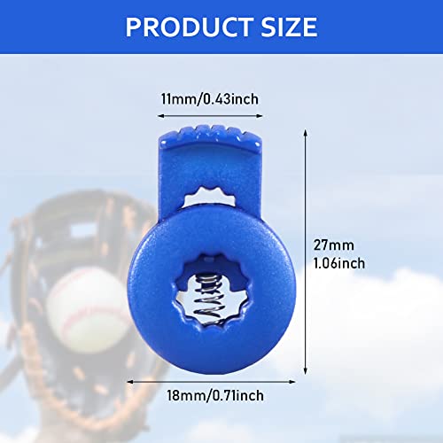 32 Pack Baseball Glove Lace Locks - Elastic Repair Set