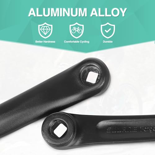 ZUKKA 152mm Aluminum Bicycle Crank Arm for Mountain, Road & Folding Bikes