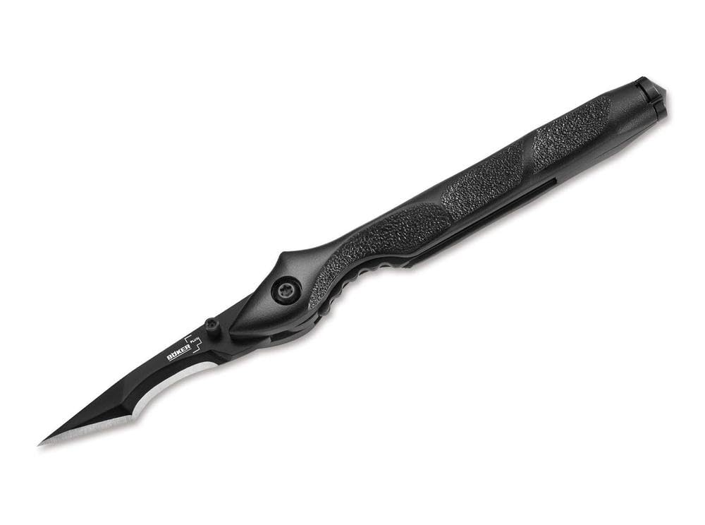 BOKER PLUS® Urban Survival – Compact Full-Metal Folding Knife with 440C Blade – Mini EDC Tactical Tool with Thumb Stud, Linerlock and Replaceable Glass Breaker – Aluminum Handle