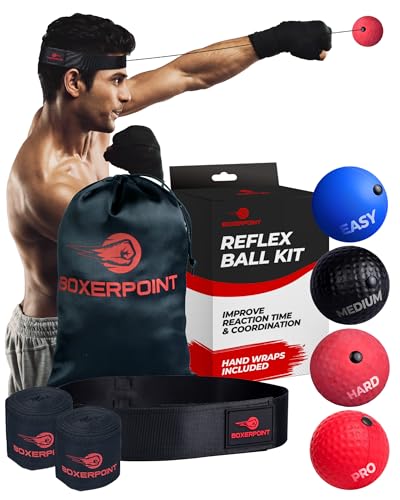 Boxing Reflex Ball Training Set for Adults - Improve Reaction Speed