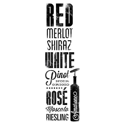 RoomMates RMK2649SCS Wine Lovers Peel and Stick Wall Decals, Black
