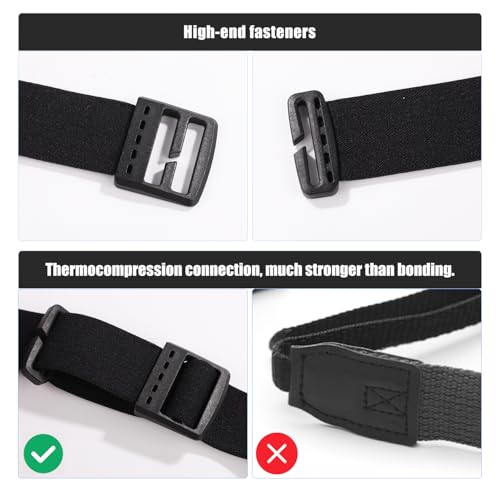 Elastic Headlamp Strap - Comfortable Nylon Replacement Band