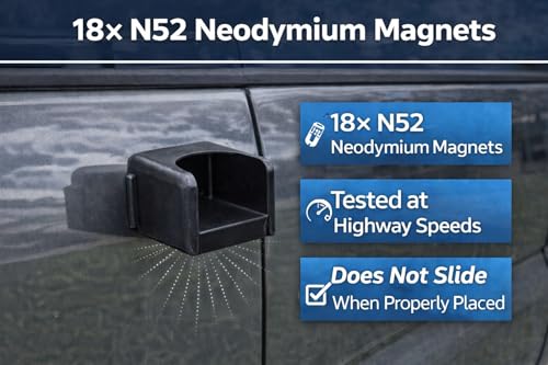 Heavy-Duty Magnetic Car Mount for Skis, Bikes & Fishing Rods