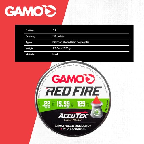 Gamo PBA Platinum Air Gun Pellets - .22 Caliber - Lead-Free Design