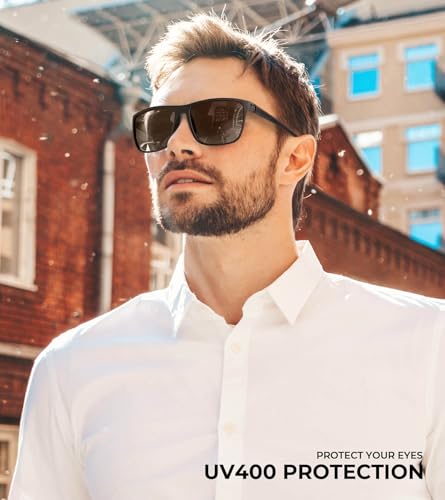 Polarized Sunglasses for Men - UV Protection for Driving & Fishing