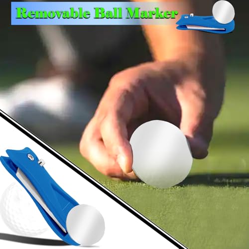 Foldable Stainless Steel Golf Divot Tool with Magnetic Marker - 2 Pack