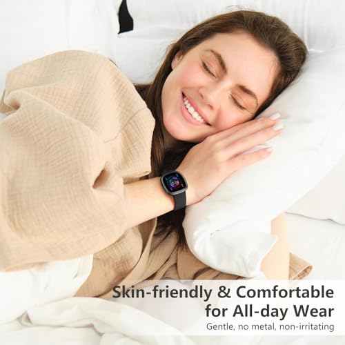 Soft Replacement Sport Band for Fitbit Versa 3/4 & Sense 2 - Black, Small
