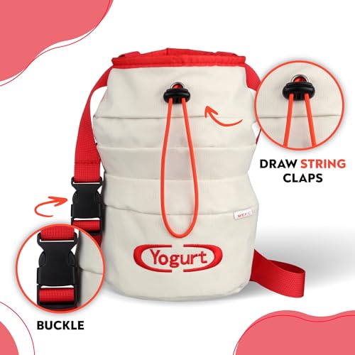 Yogurt Chalk Bag for Rock Climbing & Bouldering - Asian-Inspired Design, Quick-Clip Belt, Brush Holder