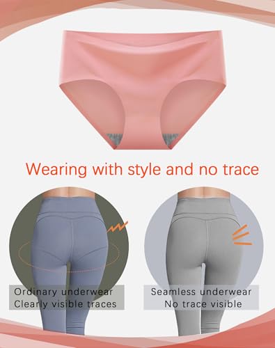 Teen Girls No Show Seamless Stretch Panties Multi-Pack - 11-12 Years / Pink White Blue Light Purple