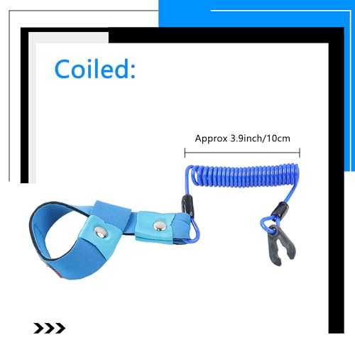 Boat Kill Switch Lanyard Replacement - Blue, 53 Inch